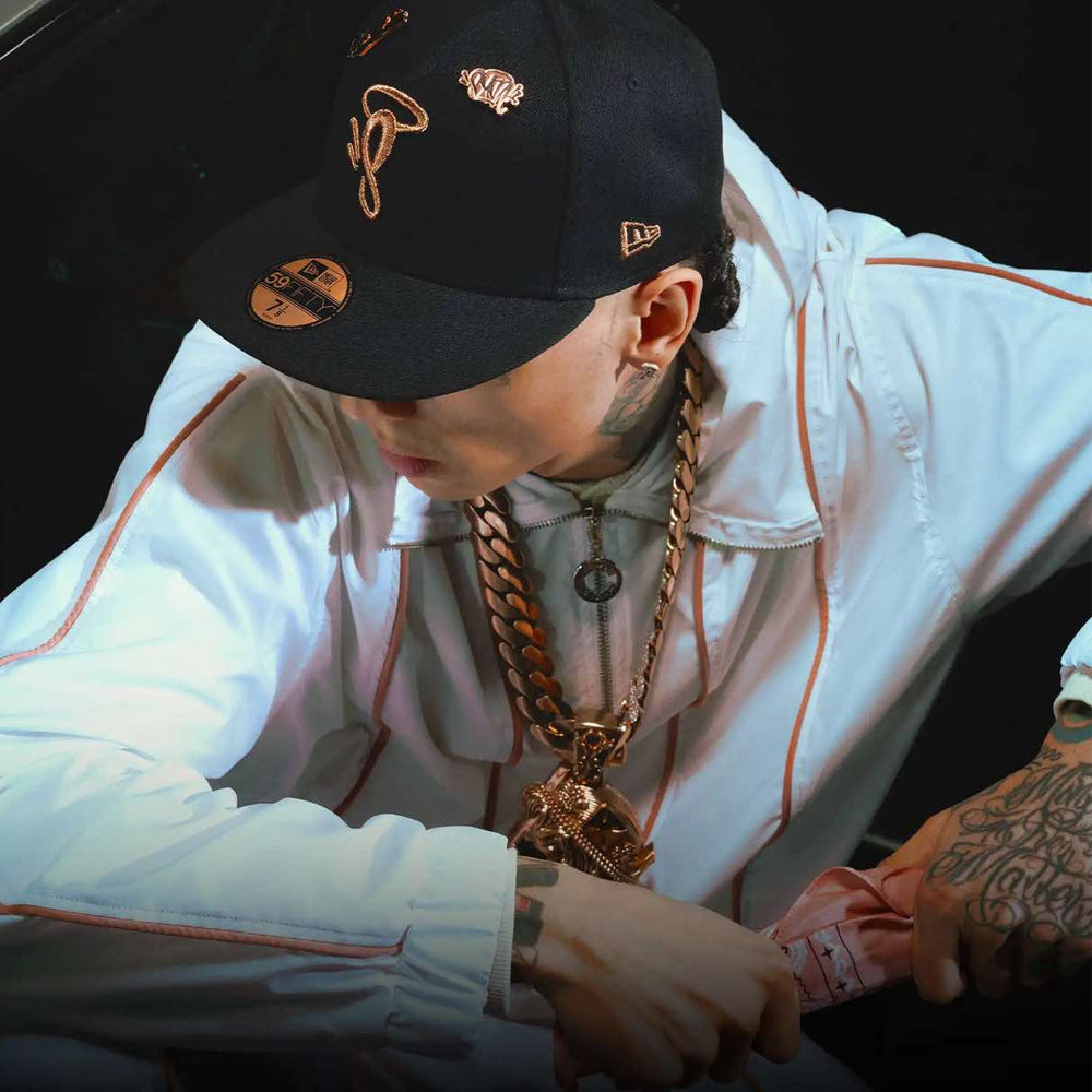 Snapback Cap - Black / Rose Gold