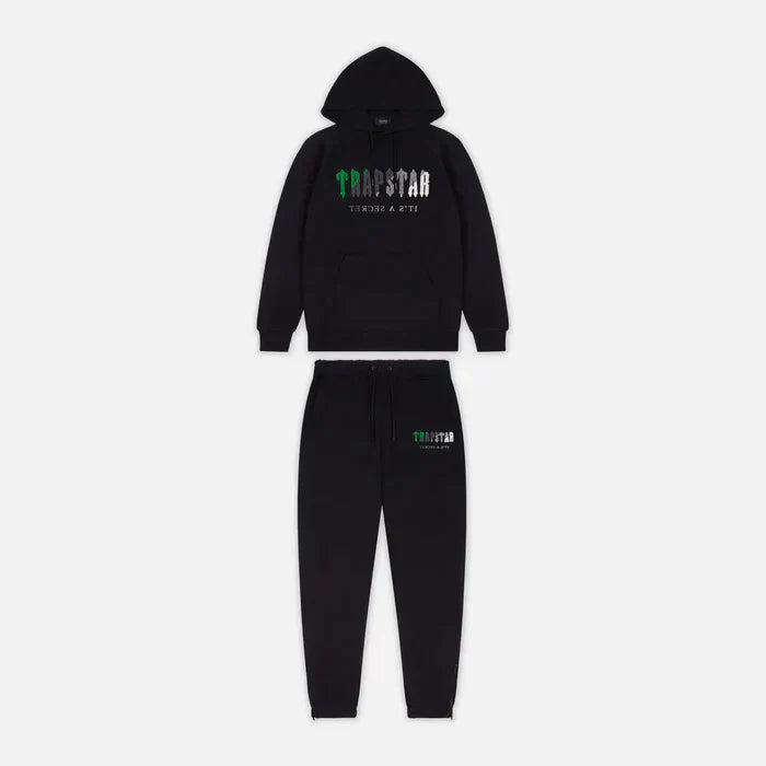 Chenille Decoded Hooded Tracksuit - Black / Green