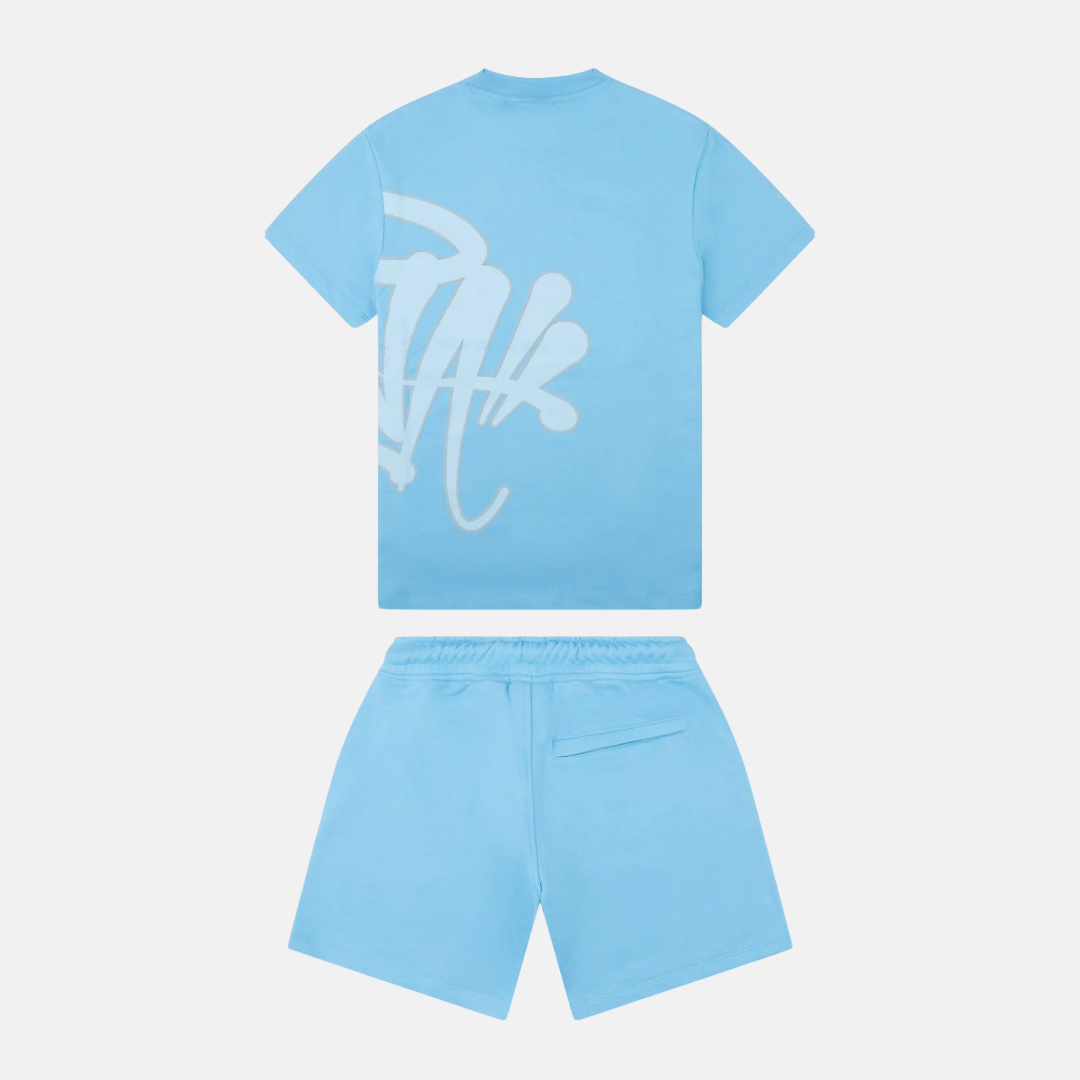 T-shirt & Shorts Logo Set - Blue