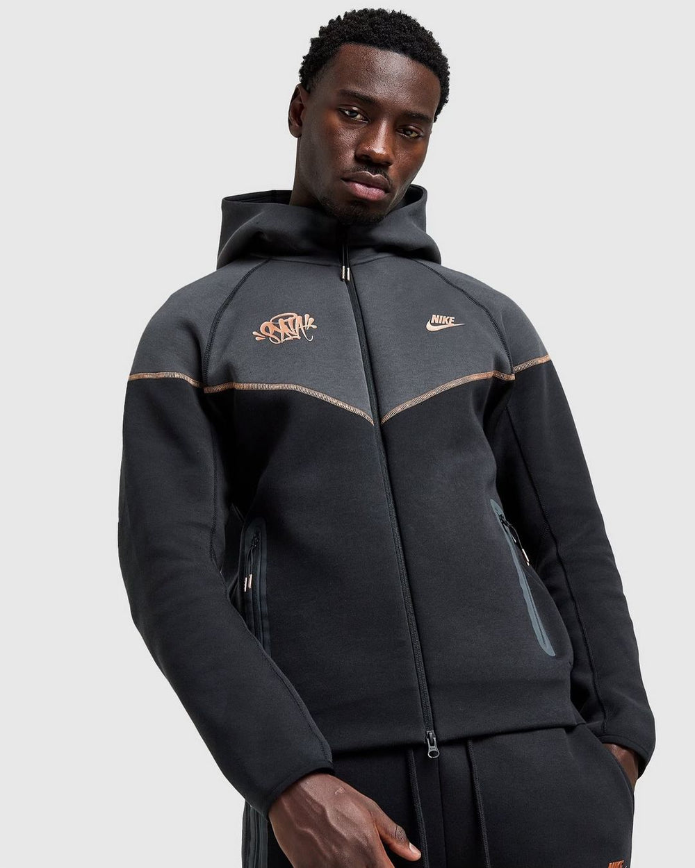 Tech Fleece Tracksuit - Black / Bronze