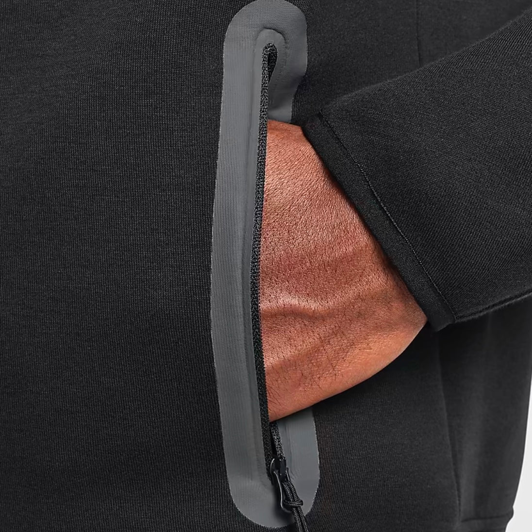 Tech Fleece Zip-Up Hoodie - Black / Bronze