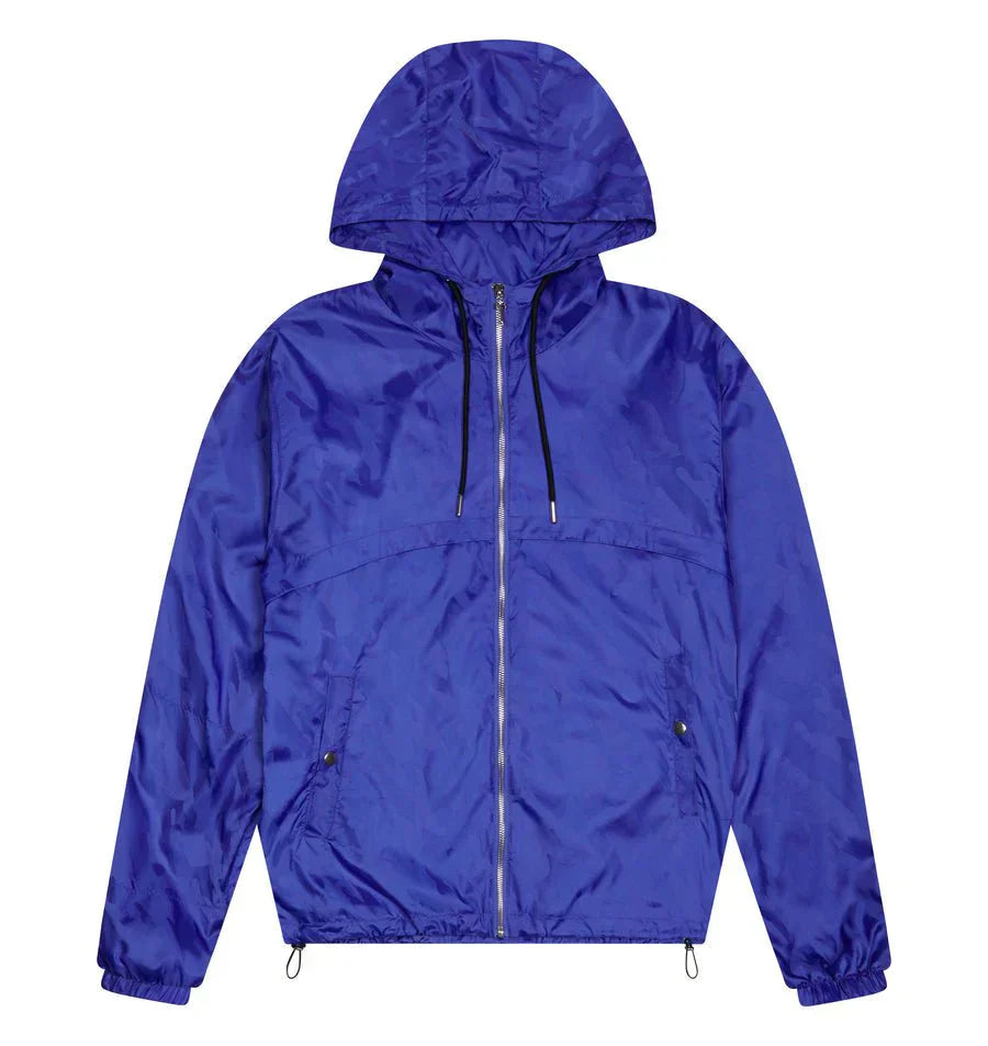 Jacquard Windbreaker - Blue