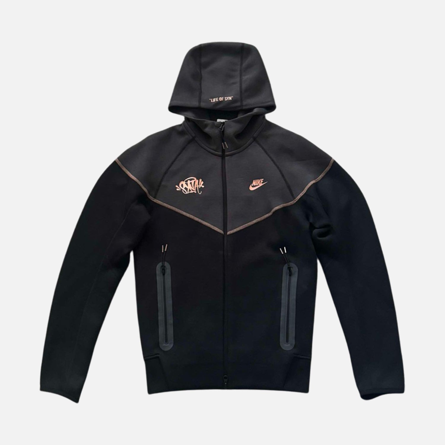 Tech Fleece Zip-Up Hoodie - Black / Bronze