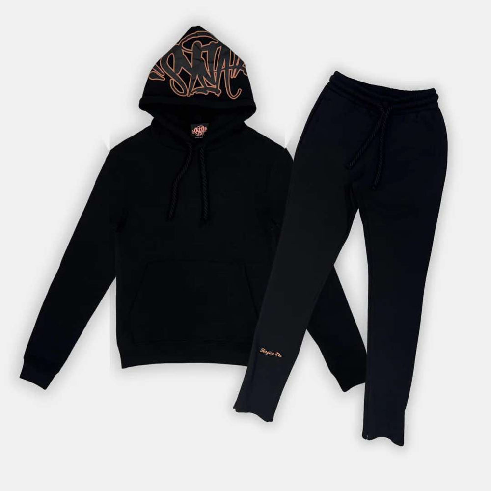 World Logo Tracksuit - Black / Rose Gold