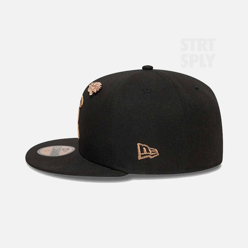 Snapback Cap - Black / Rose Gold