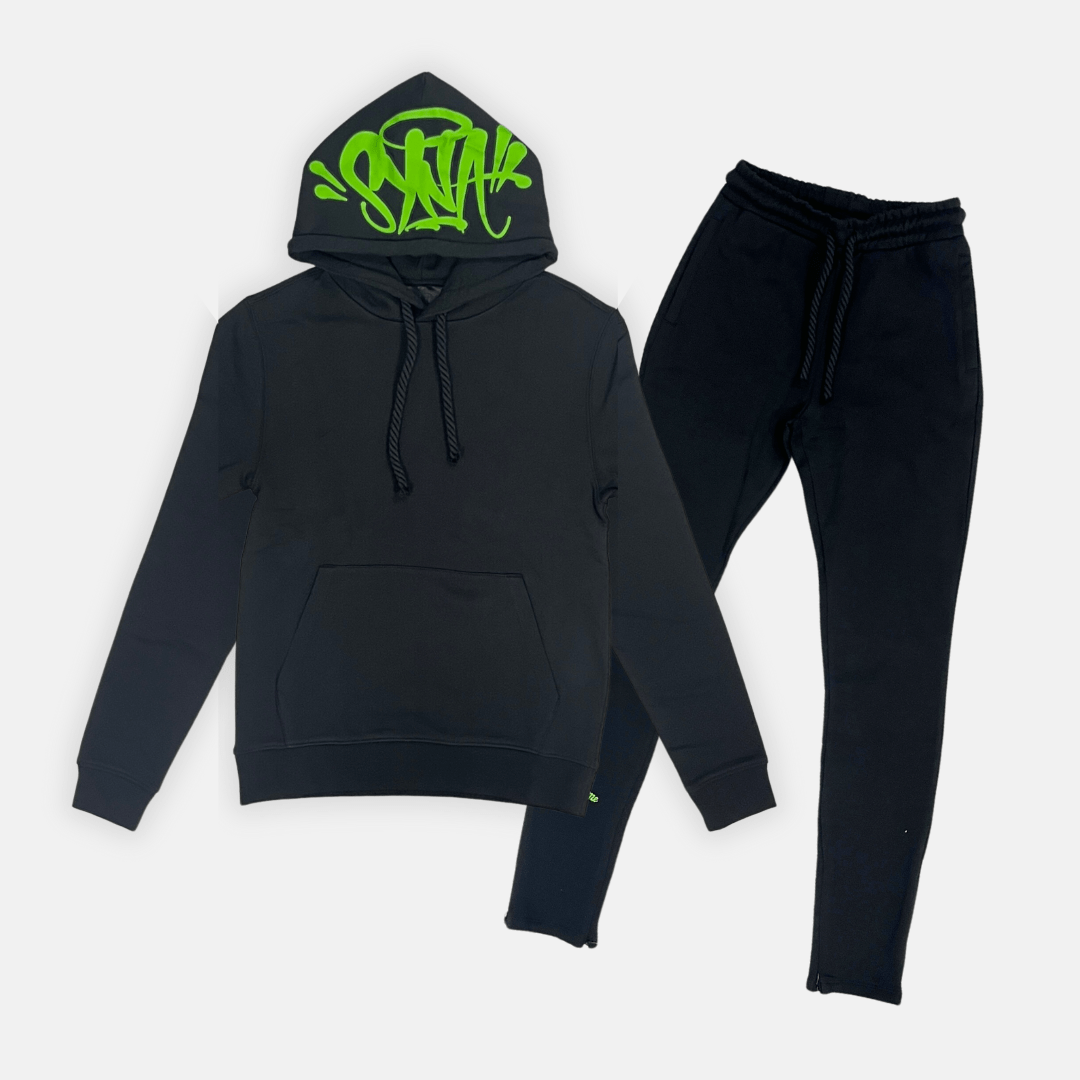 Logo Tracksuit - Black / Green