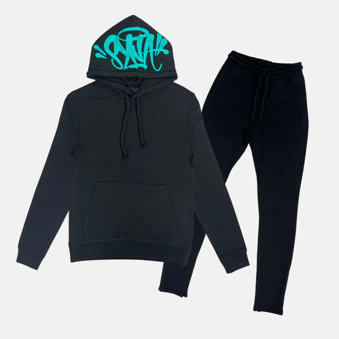 Logo Tracksuit - Black / Teal