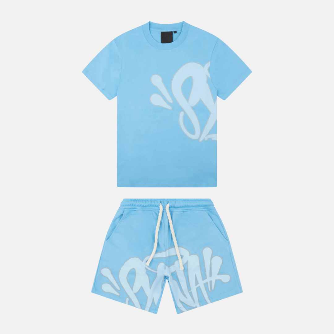 T-shirt & Shorts Logo Set - Blue