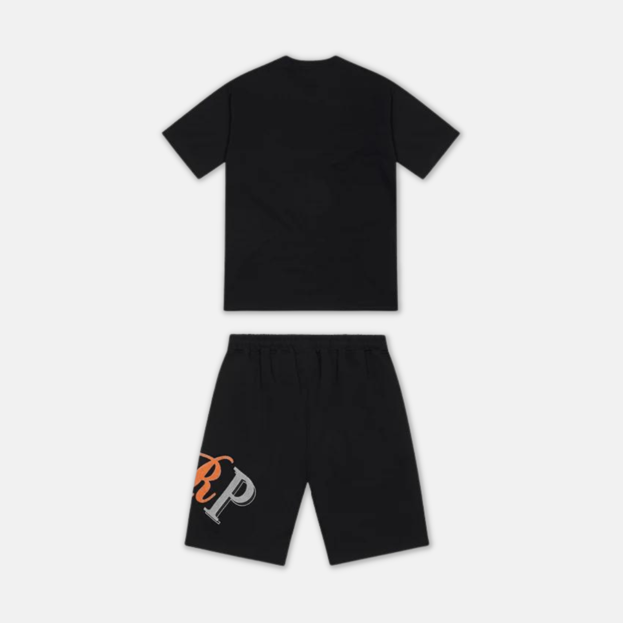 Chenille TRP Short Set -  Black/Orange